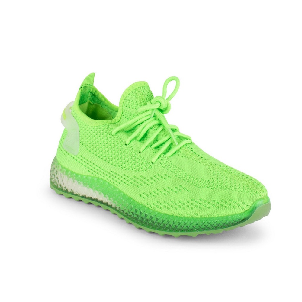 LIME GREEN PONY SNEAKER